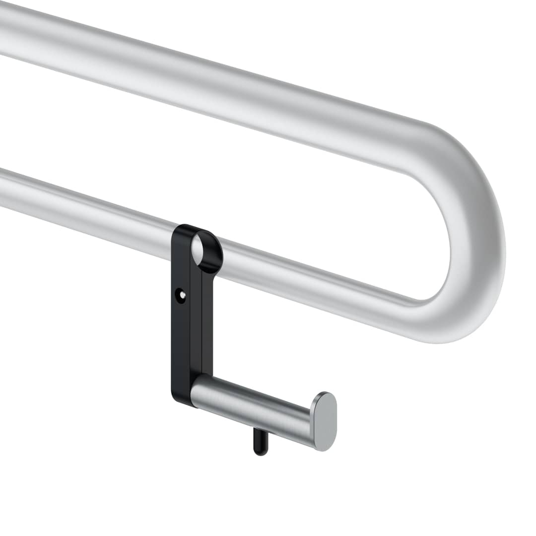 KWS Papierrollenhalter mit Rollenbremse Edelstahl fein matt