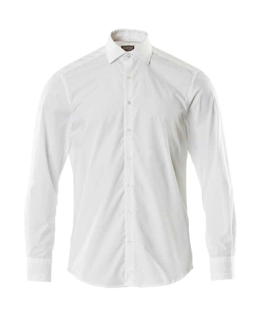 MASCOT® Hemd Poplin, moderne Passform, weiss