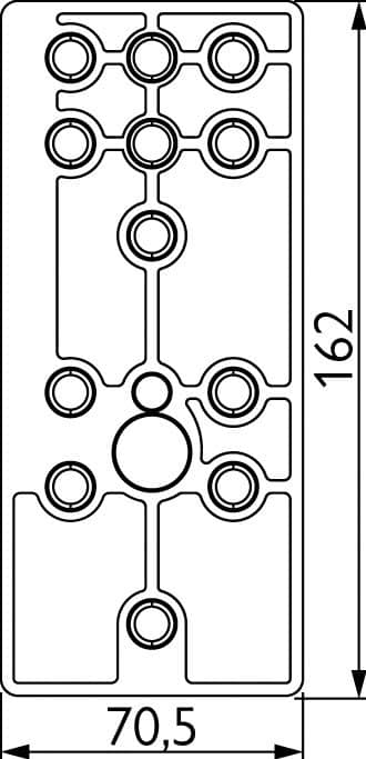 HERMAT Bohrlehre 4861, Kunststoff