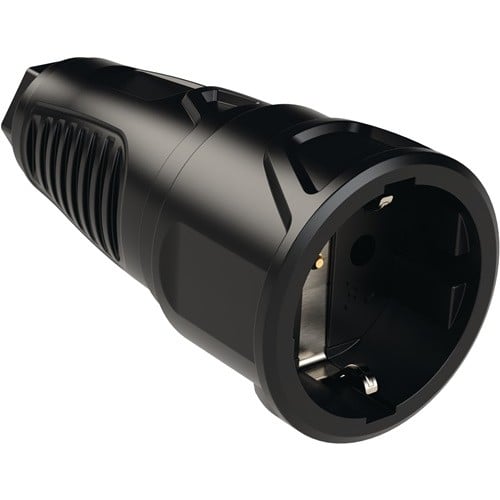 JÄGER DIREKT Schutzkontaktkupplung 10-/16 A 250 V schwarz IP20 VG JÄGER DIREKT
