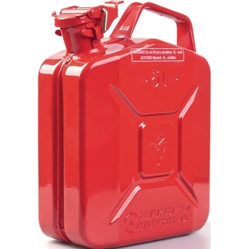 VALPRO Kraftstoffkanister 5l Feuerrot RAL 3000 Stahlbl.0,9mm L230xB120xH310mm VALPRO