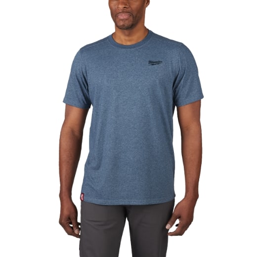 MILWAUKEE Hybrid-T-Shirt blau HTSSBLU-S