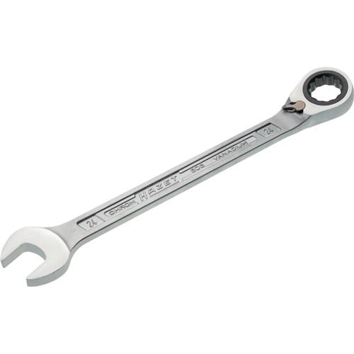 HAZET Maulringratschenschlüssel 606 SW 24mm L.333,1mm umschaltbar,Rings.15Grad HAZET