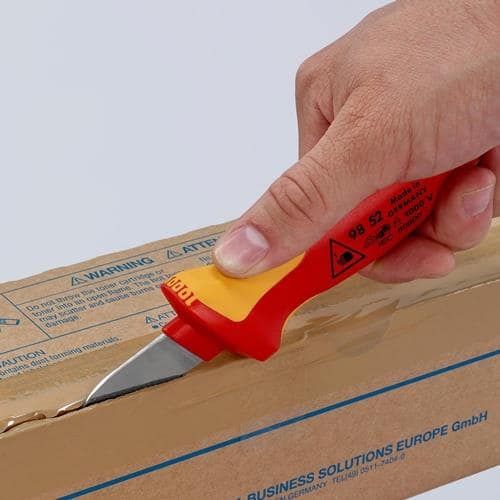 KNIPEX Kabelmesser L.190mm Klingen-L.50mm VDE67g Mehrkomponentengriff KNIPEX