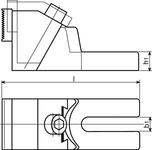 AMF Stabilspannbacke Nr. 6497 32/36/42mm AMF