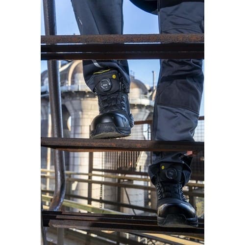 BAAK Sicherheitsstiefel Alexander Gr.38 W.11 schwarz/gelb S3S FO HRO LG SC SR ESD