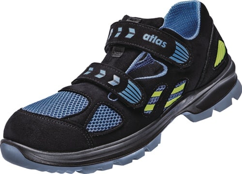 ATLAS Sicherheitssandale FLASH 4605 XP Gr.41 W.14 black/royal blue/neon-yellow