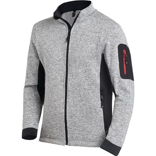 FHB Strick-Fleecejacke CHRISTOPH Gr.XL grau/schwarz FHB