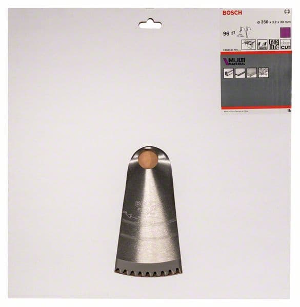 BOSCH Kreissägeblatt Multi Material, 350 x 30 x 3,2 mm, 96