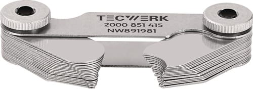 TECWERK Radienschablone 1,0-7mm Bl.17 St.TECWERK