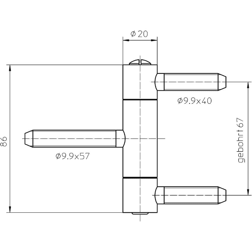 SIMONSWERK Einbohrband BAKA® C 1-20 WF MSTS,