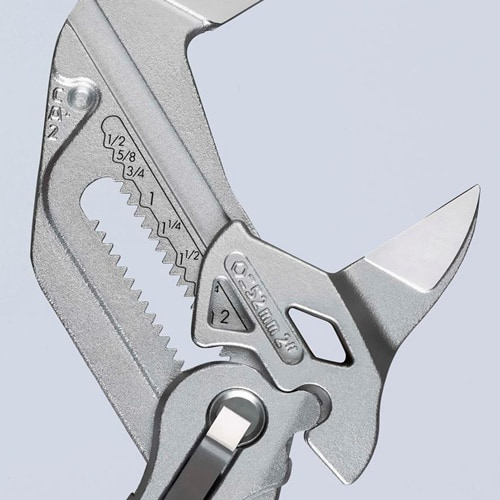 KNIPEX Zangenschlüssel L.250mm Spann-W.52mm verchr.Ku.-Überzug KNIPEX