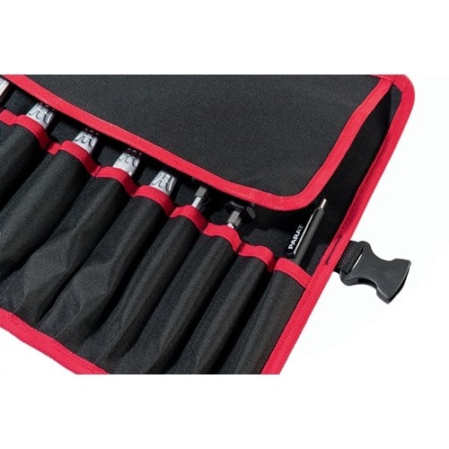 PARAT Werkzeugrolltasche 12 Fächer B540xH330mm Nyl.schwarz/rot PARAT