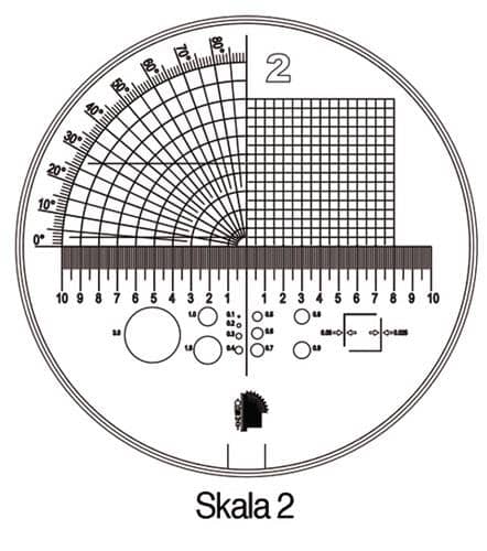 SCHWEIZER Standlupe Tech-Line Vergr. 8x Vario Skala 1,2,3,4,5 6tlg. Schweizer