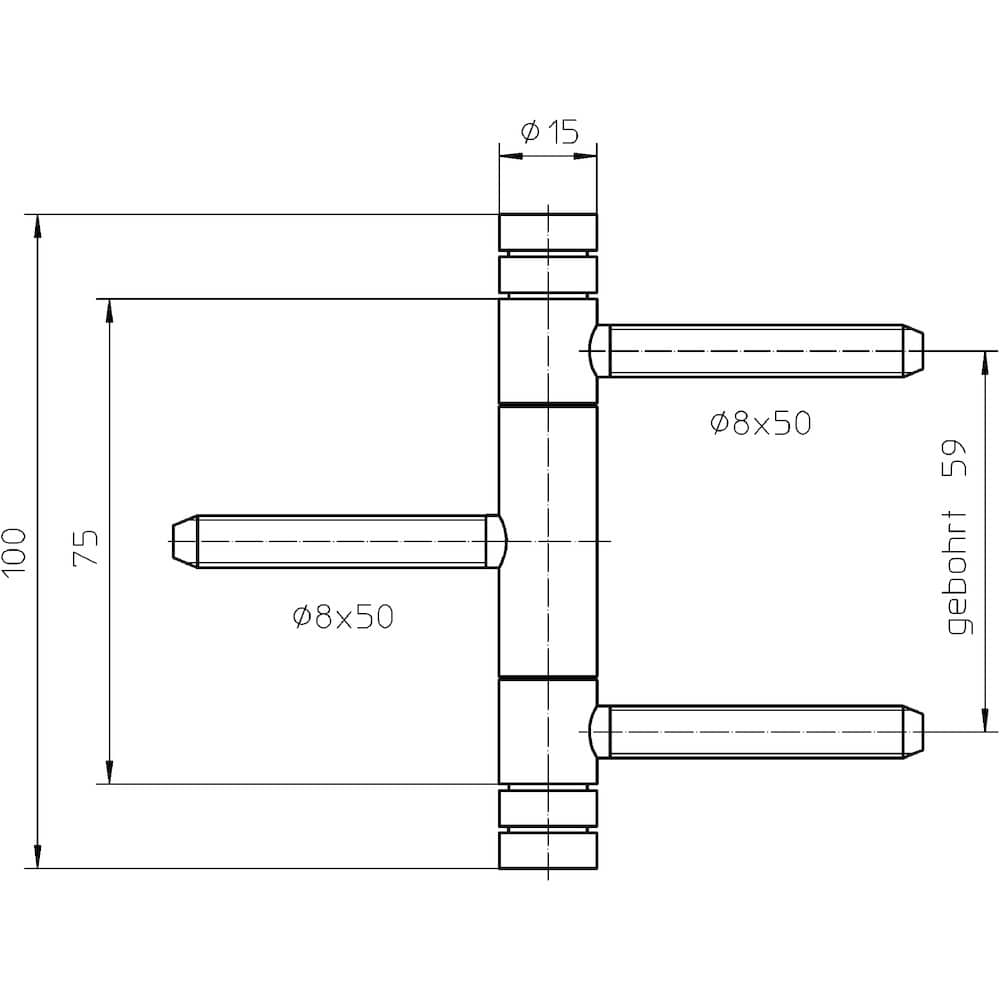 SIMONSWERK Einbohrband BAKA® C2-15 WF Basic,