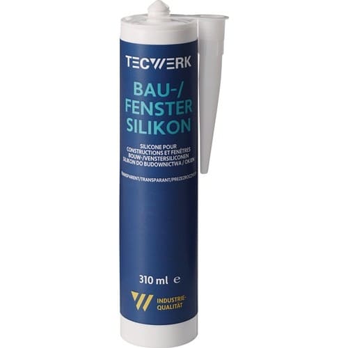TECWERK Bau-/Fenstersilikon transp.310ml Kartusche TECWERK