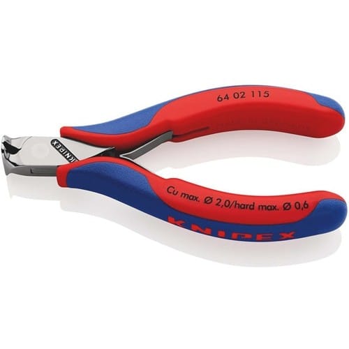 KNIPEX Elektronikvornschn.L.115mm Form 0 Facette ja spiegelpol.Mehrkomp.-Hüllen KNIPEX