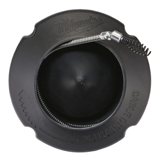 MILWAUKEE 8 mm x 7,6 m mit Gelenk-Keulenkopf und Spiraltrommel Spirale für Akku-Rohrreiniger M12BDC