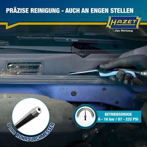 HAZET Druckluftausblaspistole 9040P-2 Kupplungsstecker DN 7,2 HAZET