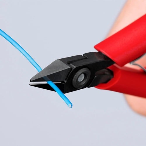 KNIPEX Elektronik-Seitenschneider L.125mm Form 2 Facette ja,kl.KNIPEX