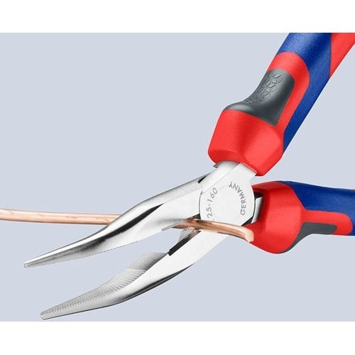 KNIPEX Flachrundzange L.160mm flachrund 40Grad gew.Comfort-Griff KNIPEX