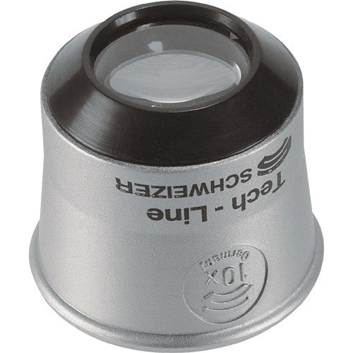 SCHWEIZER Uhrmacherlupe Tech-Line Vergr. 10x Linsen-D.22,8mm Schweizer