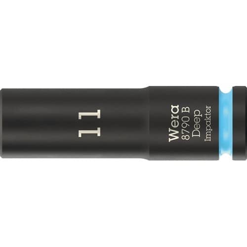 WERA Steckschlüsseleinsatz 8790 B Impaktor Deep 3/8 Zoll 11mm L.63mm WERA