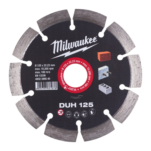 MILWAUKEE für harte Materialien Diamanttrennscheibe DUH 125 mm