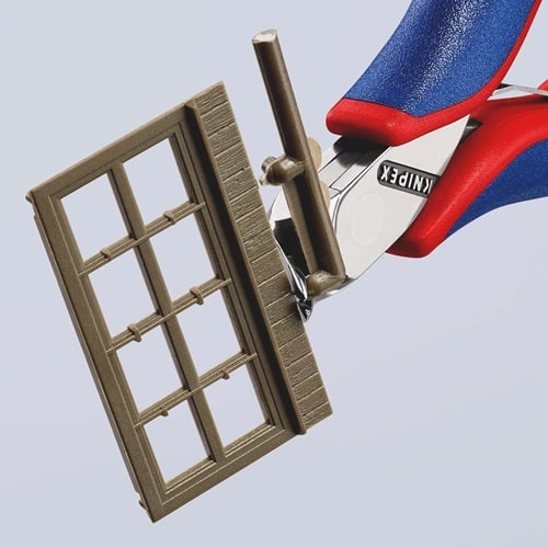 KNIPEX Elektronikvornschn.L.115mm Form 5 Facette nein spiegelpol.Mehrkomp.-Hüllen