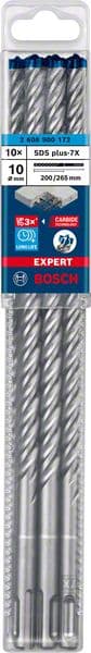BOSCH EXPERT SDS plus-7X Hammerbohrer, 10 x 200 x 265 mm, 10-tlg.. Für Bohrhämmer