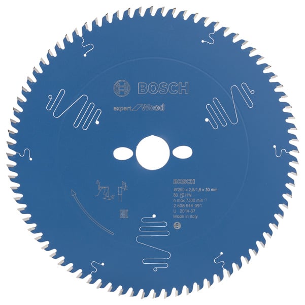 BOSCH Kreissägeblatt Expert for Wood, 260 x 30 x 2,8 mm, 80