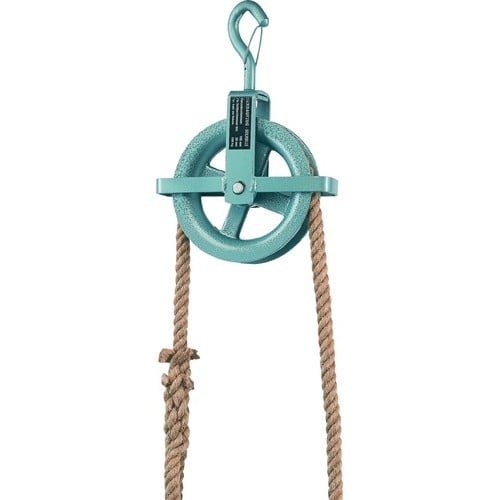 BRAUN Baurolle Seilrad-D.190mm m.Hakensicherung u.Kreuzbügel BRAUN