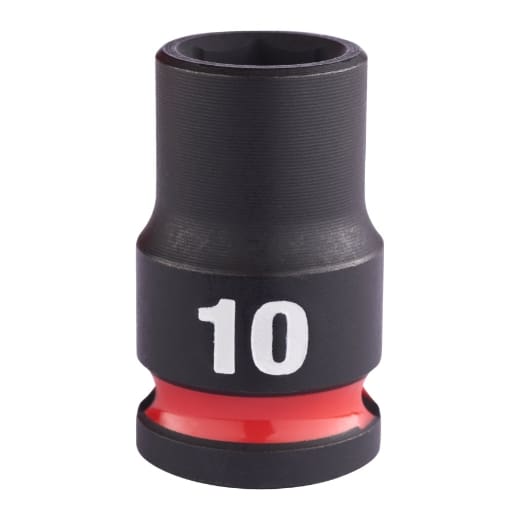 MILWAUKEE 10 x 32 mm SHOCKWAVE Schlagnuss 3/8" kurz
