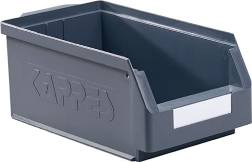 RASTERPLAN Sichtlagerkasten L350xB200xH150mm PE grau RASTERPLAN