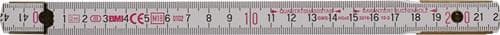 BMI Gliedermaßstab 9042 L.2m B.16mm mm/cm EG III Buche weiß BMI