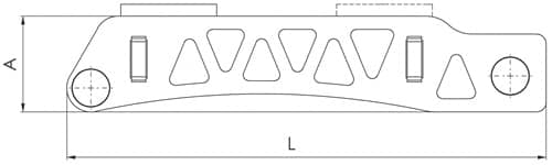 AMF Spanneisen Nr.6311 f.T-Nut 36mm L.315mm Spannschraube M30x36x315mm AMF