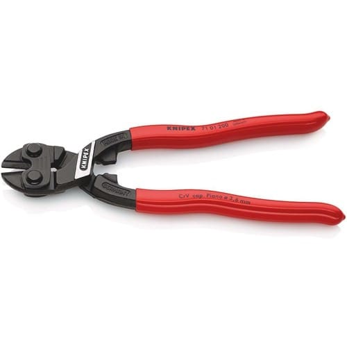 KNIPEX Kompaktbolzenschneider CoBolt® L.200mm Ku.-Überzug ger.3,6mm o.Aussparung