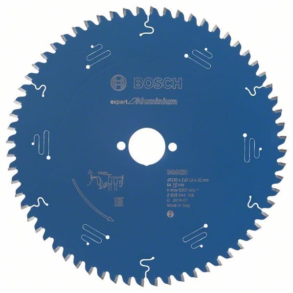 BOSCH Kreissägeblatt Expert for Aluminium, 230 x 30 x 2,8 mm, 64