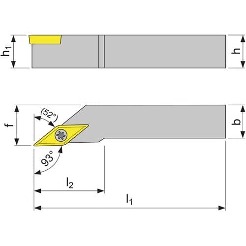 TECWERK Klemmdrehhalter SVJCL1616H11 li.vern.Außen TECWERK