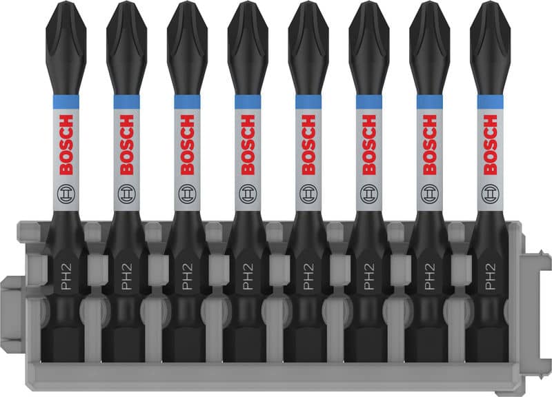 BOSCH Schrauberbit-Set Impact Control, 8-teilig, PH2, 50 mm