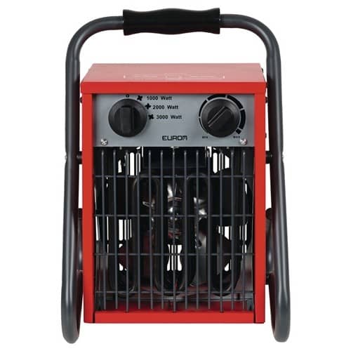 EUROM Elektroheizer 308,88 m³/h 1000/2000/3000 W 16 A EUROM