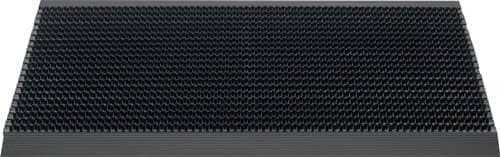 Fußmatte Alu-Anlaufkante schwarz/schwarz PP/Alu L500xB800xS22mm