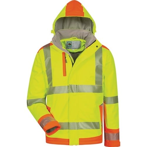 ELYSEE Warnschutzsoftshelljacke Rickmer Gr.XXL gelb/orange ELYSEE