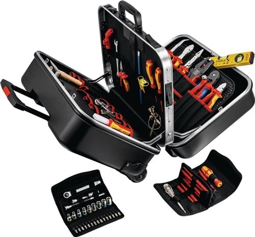 KNIPEX Werkzeugsortiment 63-teilig für Elektriker KNIPEX