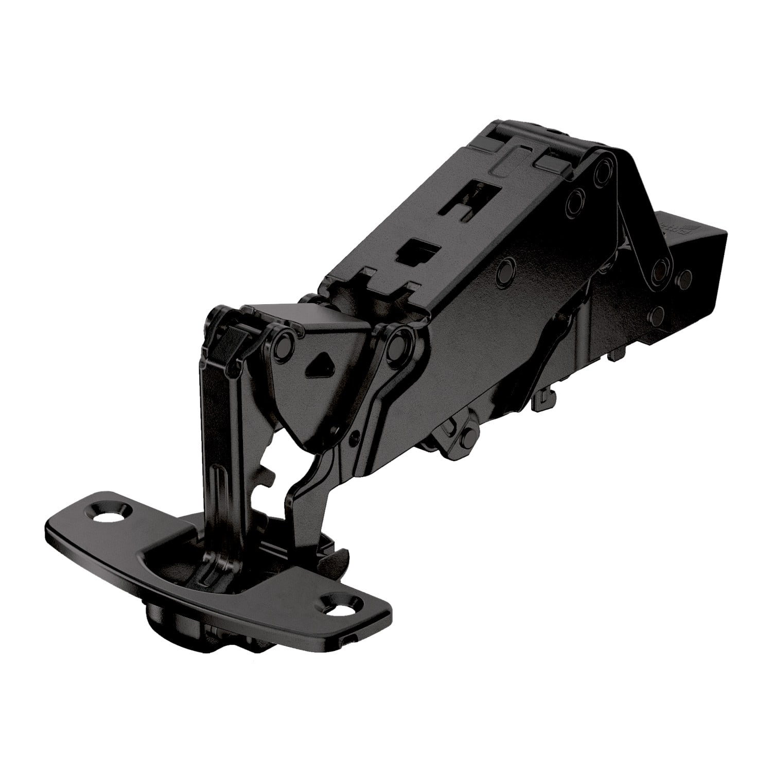 HETTICH Sensys Weitwinkelscharnier, mit Null-Einsprung, ohne Schließautomatik (Sensys 8687), obsidianschwarz, 9091769