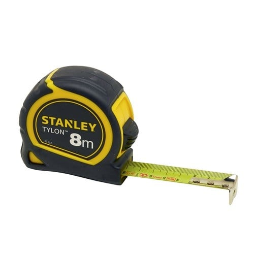 STANLEY Taschenrollbandmaß Tylon™ L.8m B.25mm mm/cm EG II Ku.Gürtelclip SB STANLEY