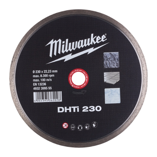 MILWAUKEE Keramik u. Naturstein, geschlossen Diamanttrennscheibe DHTi 230 mm