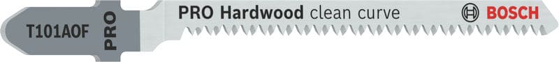 BOSCH Stichsägeblatt T 101 AOF Clean for Hard Wood, 5er-Pack