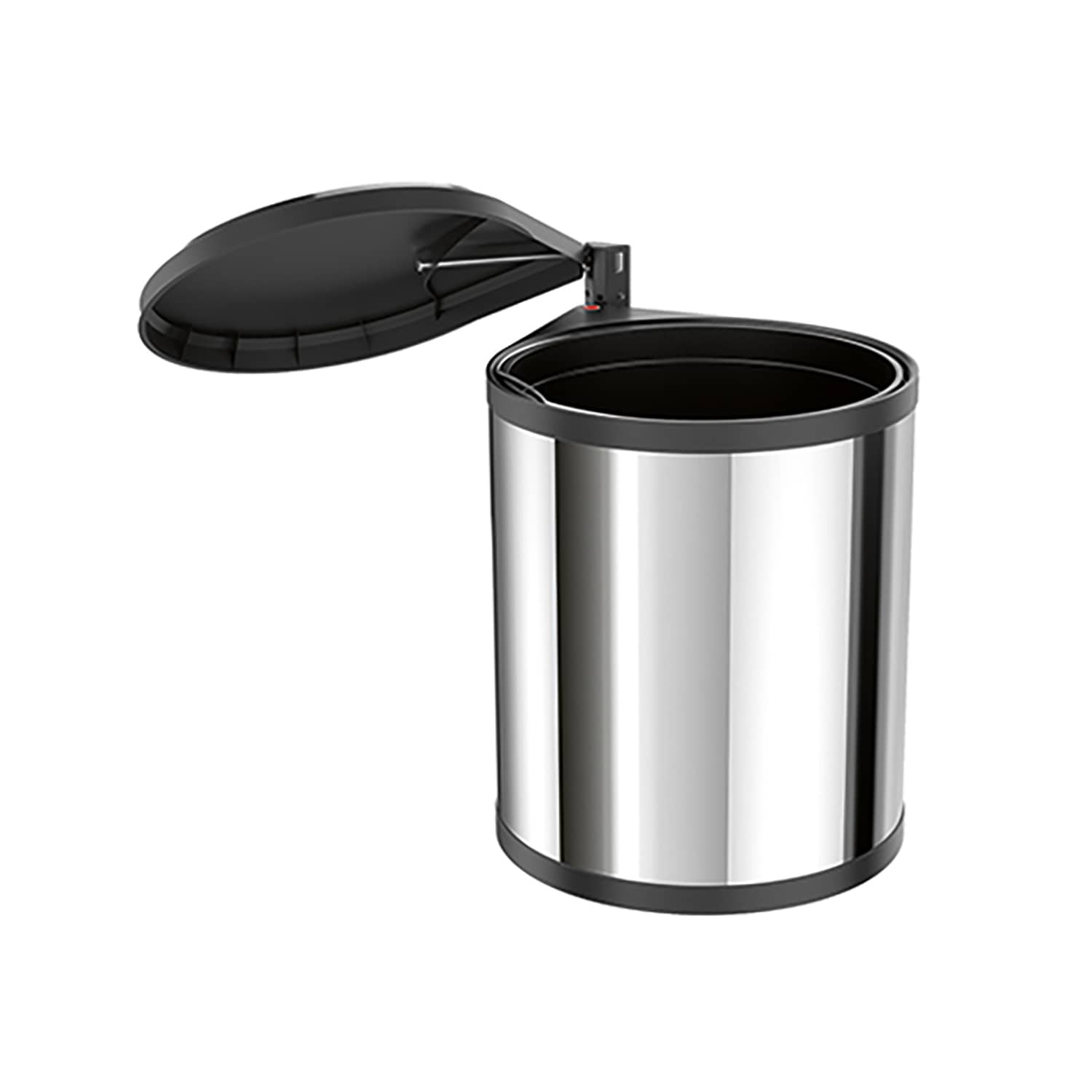 HETTICH Bin.it Classic, 290 x 304 x 365 mm, 15 l, Edelstahl / Kunststoff schwarz, 9342320