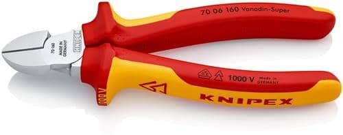 KNIPEX Seitenschneider L.160mm VDE Mehrkomp.-Hüllen KNIPEX